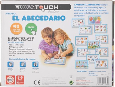 Educa Touch Junior – Tablette Alphabet – Écran Tactile – Voix Et Chansons – Dès 3 Ans – Apprendre L’abécédaire