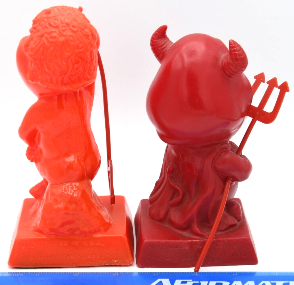 Vintage Horny Little Devil Wicked Russ Berrie Statue Red Valentine