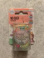 NIB Invisibobble No Ouch Hairlovetech Kids Rainbow Hair Rings 5x