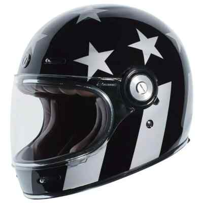 TORC - T1 Retro Full Face Helmet -Captain Vegas Gloss Black- Size L - T105CAP24
