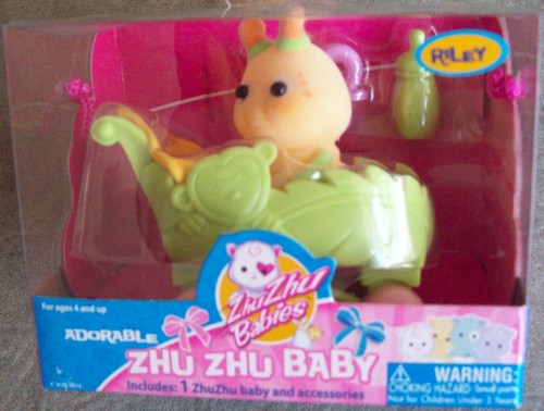 Manta adorable cochecito de bebé Zhu Zhu BABIES hámster Tots mascotas y 3 accesorios - Imagen 40 de 98