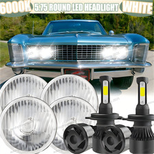 4x For Buick Riviera 1963-1974 5 34 5.75 Inch Led Hilo Headlight Drl Lamp