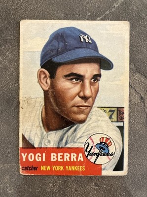   Yogi Berra   1953 Topps Baseball Card #104 HOF Vintage Yankees