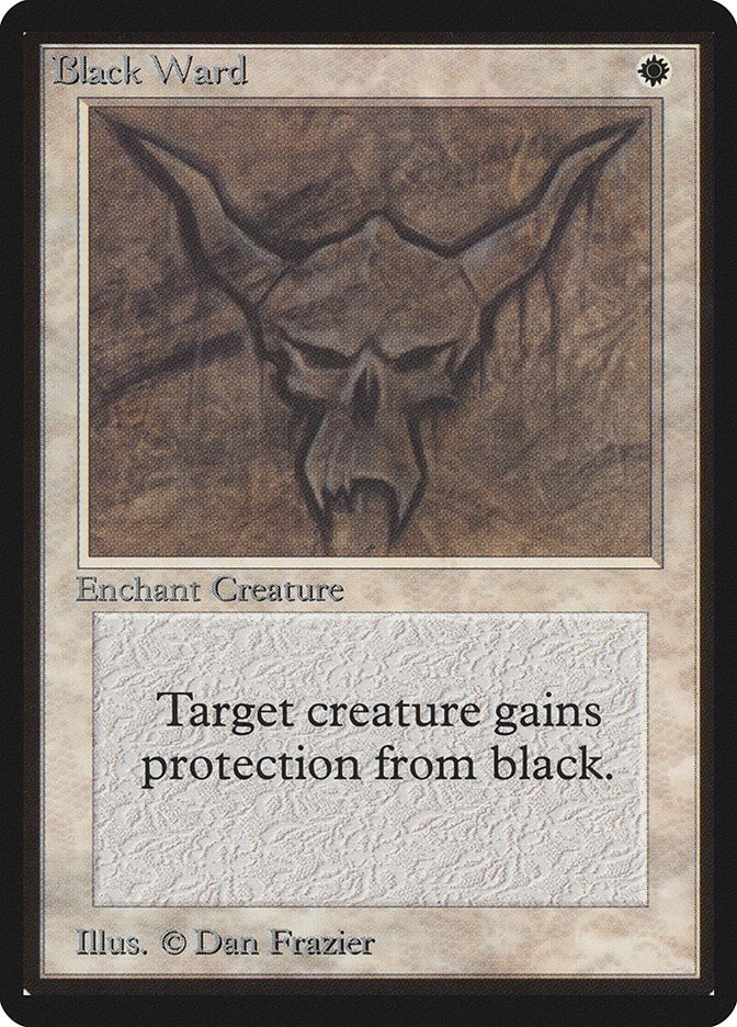 MTG Black Ward  - Beta #005