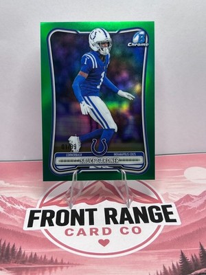 2026 Bowman Football BCV47 Sauce Gardner Green Refractor 1/99 Indianapolis Colts