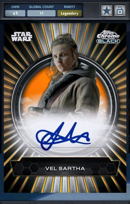 25cc VEL SARTHA DUALITY SIGNATURE ORANGE CHROME BLACK 24 Star Wars Card Trader