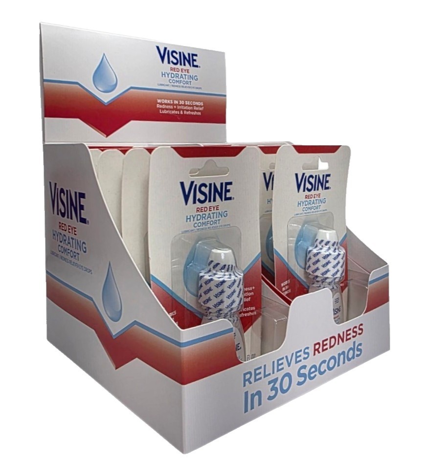 VISINE Red Eye Hydrating Comfort Lubricant 0.28 Each, Lot Of 3-6-12 Exp. 12/2027