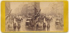 NEW YORK CITY SV - Broadway on a Rainy Day - Anthony 1860s