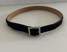 Calvin Klein Black Cow Hair Leather Women’s Belt size S Made in USA