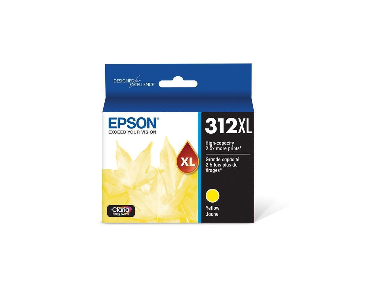 Картридж Epson T312XL Claria большой емкости для струйного принтера, желтый