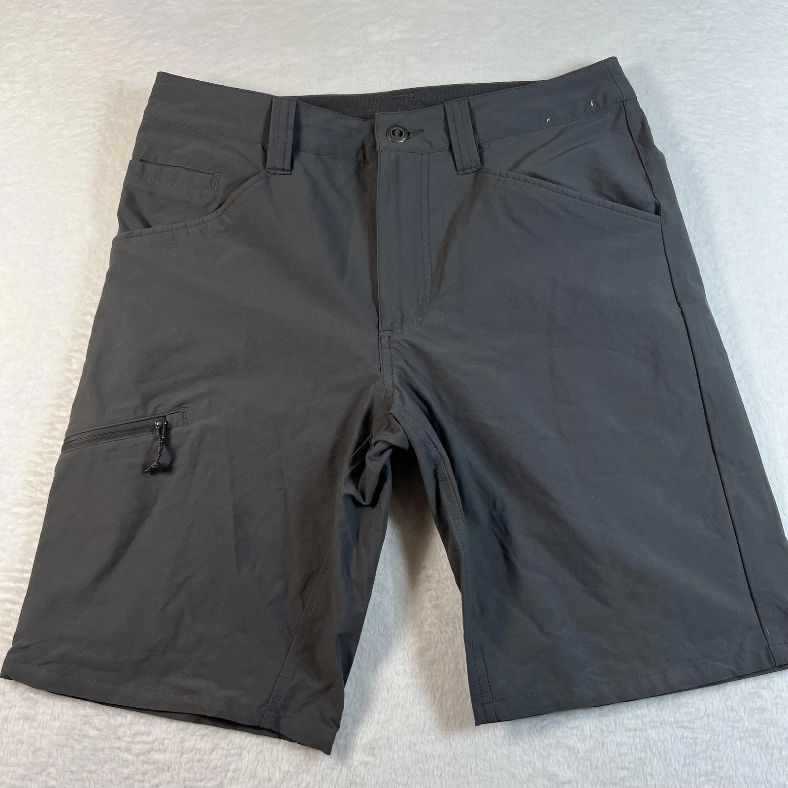 Patagonia Quandary Shorts Mens 30 Gray Stretch Cargo 10 In Inseam Hiking Outdoor