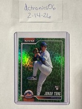 2026 Topps Series One Green Easter Parallel Jonah Tong New York Mets #4 Rookie