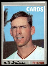 1970 TOPPS BILL DILLMAN ST. LOUIS CARDINALS #386  VG/EX
