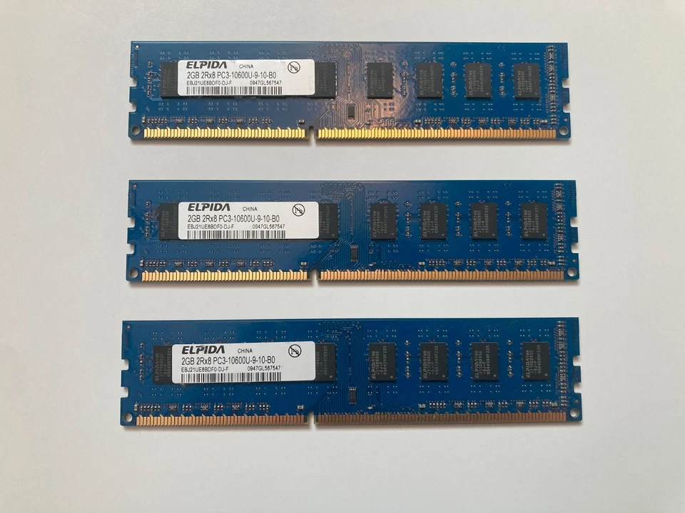 used ddr3 desktop ram lot 5x2gb - Image 4 of 4