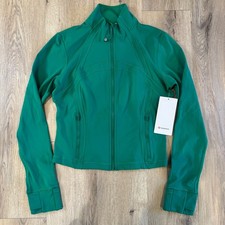 New Lululemon Define Cropped Jacket Nulu Size 4 Raceway Green-LW3HJFS RCGR