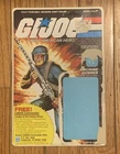 Vintage  G.I. Joe 1982 Machine Gunner Rock N Roll Back Full Cardback File Card