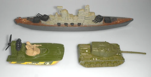 1970s Hot Wheels Matchbox Tootsietoy Battleship Diecast Military Vintage Toy Lot