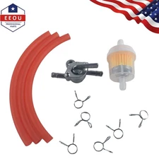RED FUEL LINE PETCOCK VALVE KIT For 50CC-250CC BAJA APOLLO TAOTAO ATV DIRT BIKE