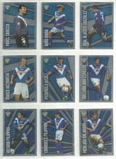 11 x BRESCIA - Merlin 2001 Calcio 'Extreme' Foil Stickers [Unused]