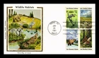 DR JIM STAMPS US COVER WILDLIFE HABITATS FDC SETENANT COLORANO SILK CACHET
