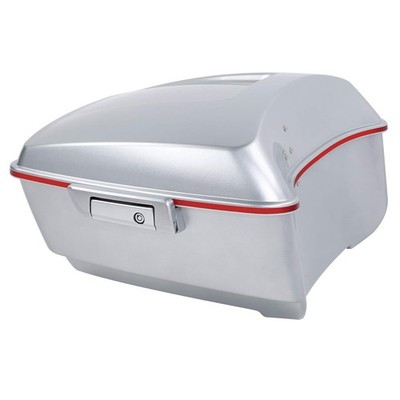 Patriotic Red-White-Blue Color Match Touring Trunk Fits FLHR 2014-2023