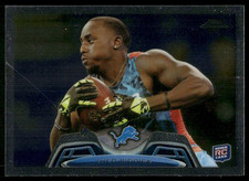 2013 Topps Chrome #93 Theo Riddick Rookie RC Detroit Lions football card. rookie card picture