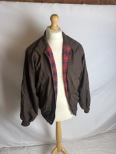 Vintage Baracuta Jacket Mens 44L Beige Harrington G9 Bomber Tartan Plaid Lined