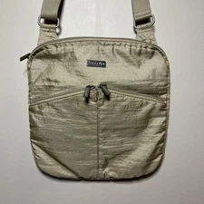 Baggallini Horizon Crossbody Bag Purse Minimalism Travel Organizer Khaki Tan
