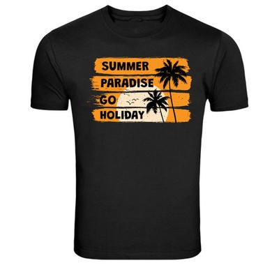 Summer Paradise Go Holiday Tropical Graphic T Shirt