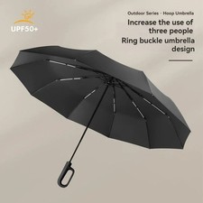 Automatic Windproof Folding Umbrella Compact Travel Rain UV Men Women Auto