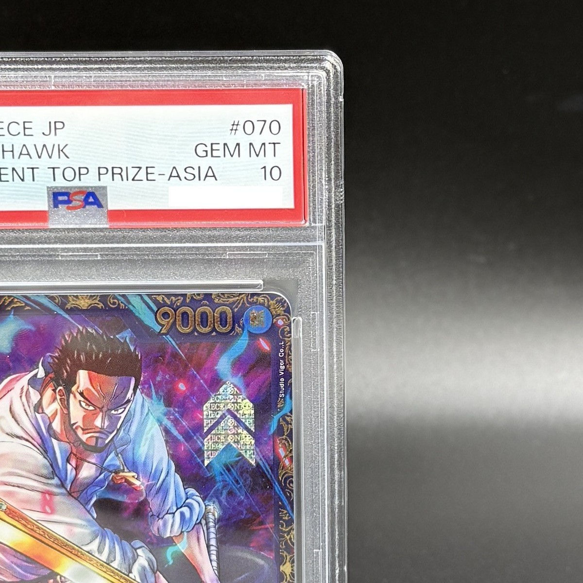 PSA 10 Mihawk OP01-070 SR Flagship Battle Limited Promo ONE PIECE