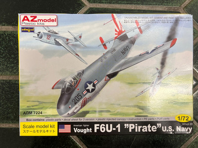 1:72 AZ Model Vought F6U-1 ''Pirate'' U.S. Navy ADM 7224 OVP