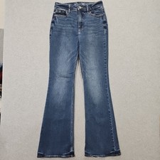 Old Navy Jeans Women's Higher High Rise Flare Blue Denim Size 4 27x32