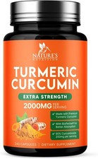 Turmeric Curcumin Supplement 2000mg - Nature's Joint  Immune Support, Organic