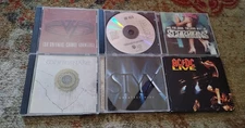 6 CD lot 1970s-80s Classic Hard Rock  Mix Various Artists Tested: ACDC Van Halen
