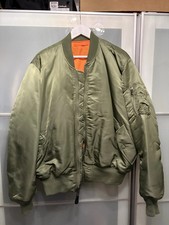 Alpha Industries MA-1 Pilot Flight Jacket Reversible Bomber Mens XL Ex Large