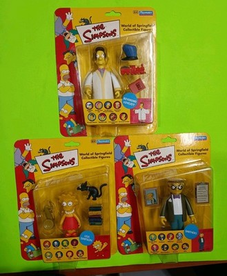 Simpsons Playmates WOS Figures RARE UK Versions Reverend Lovejoy Lisa Smithers