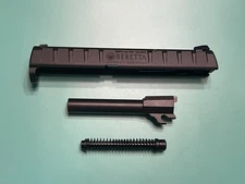 USED OEM BERETTA APX FULL SIZE SLIDE 4.25” BARREL GUIDE ROD SPRING BLACK 9MM