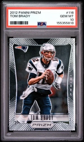 2012 PANINI PRIZM #116 TOM BRADY PSA 10