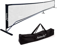 Mini Portable Tennis Net for Driveway - Kids Soccer Tennis Net - Pickleball Net
