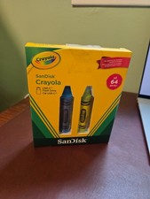 Sandisk Crayola 64GB USB-C Flash Drive 2pk Cerulean Blue Electric Lime