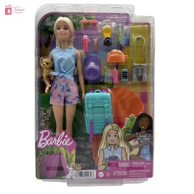 Mattel HDF73 Barbie It takes two! Camping Spielset Puppe Malibu + Hund - NEU