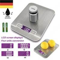 KüChenwaage Digital Edelstahl Lcd Anzeige 10Kg 1G Elektronische KüChenwaage