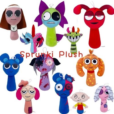 Sprunki Plush Toy Cartoon Pillow Stuffed Doll   Gift for Kids