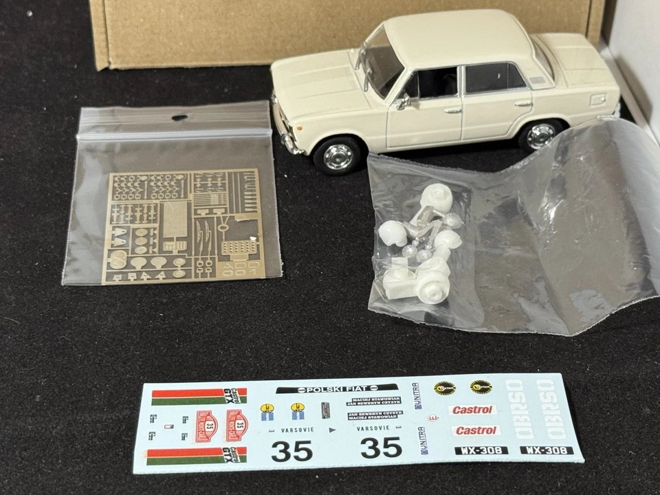 POLSKY FIAT 125P #35 Stawowiak-Czyżyk RALLYE MONTECARLO 1977 Transkit 1:43 - Immagine 2 di 4