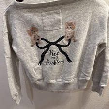 Abercrombie Kids Gray Not My Problem Kitten B...