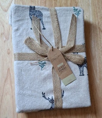 Neu Stacey Solomon 2er Pack Gästetücher Hirsch & Mistel reine Baumwolle (40 x 60 cm)