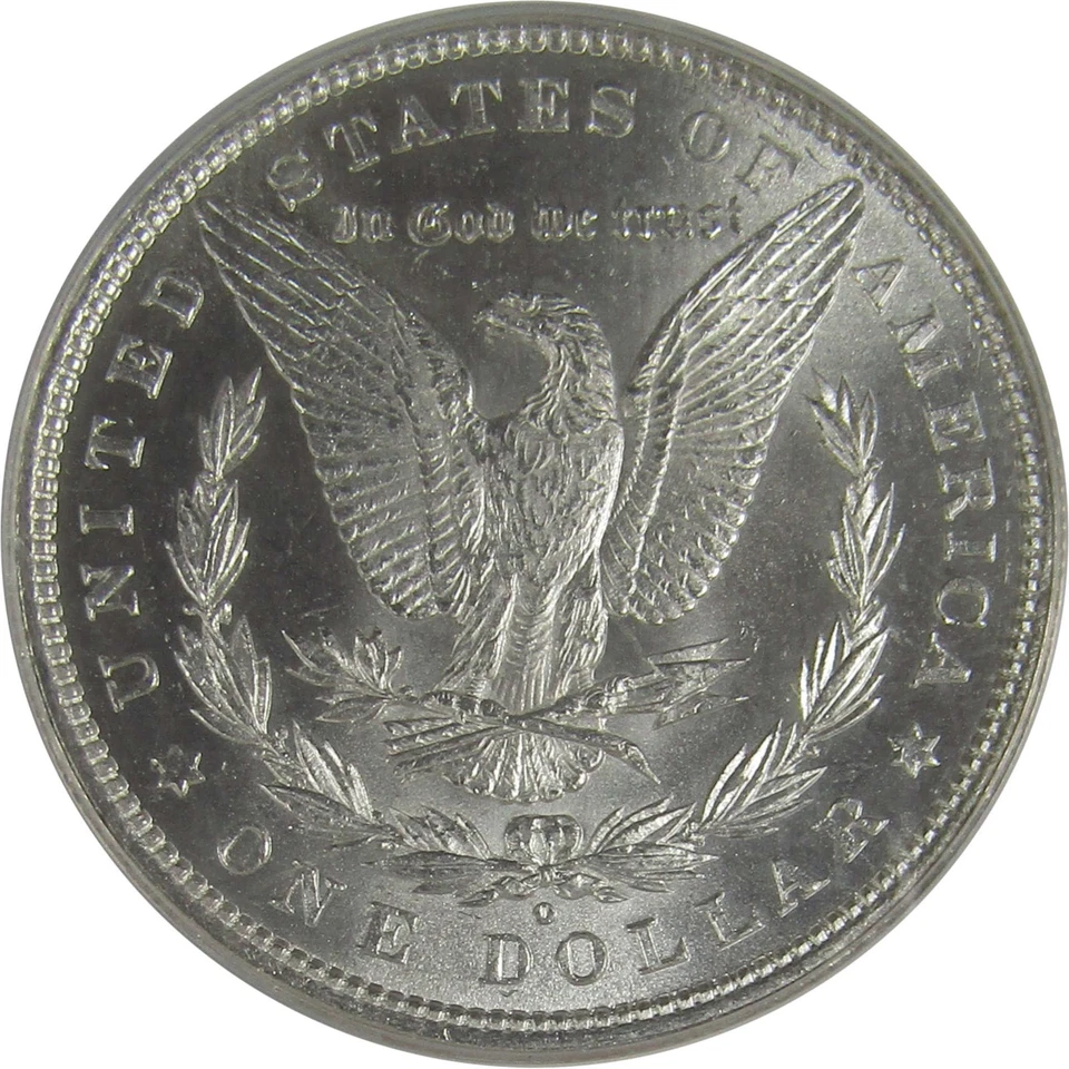 1880 O Morgan Dollar MS 61 ANACS Silver Uncirculated Toned SKU:I23154 - Image 4 of 4