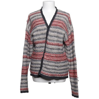 H&M, Strickjacke, Damen, Größe: L, Rot/Grau/Weiß #XgL