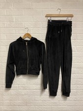 Miso velour tracksuit black size 8